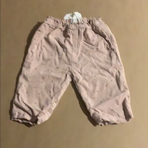 New Zara lined baby Corduroy printed pants